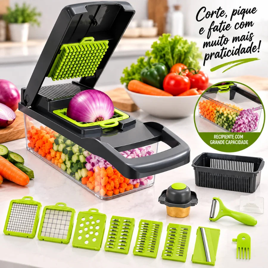 16-in-1 Vegetable Chopper – Multi-Function Slicer & Dicer - 1