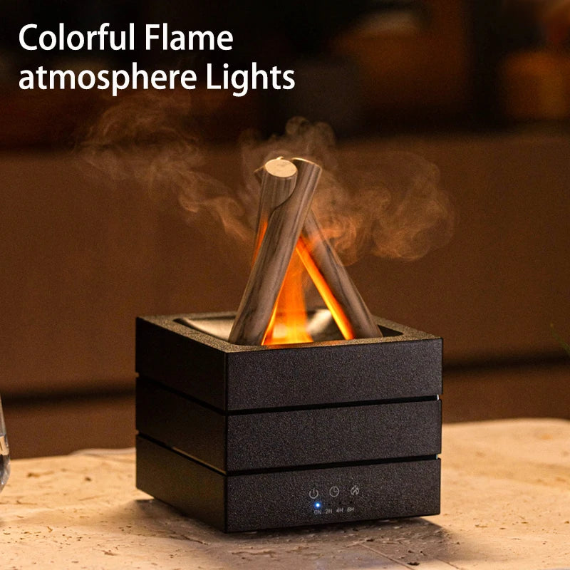 Flame Aroma Diffuser Humidifier - USB RGB Desktop - 3