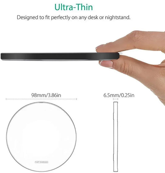 Fast Wireless Charging Pad – Compatible with iPhone & Samsung - 1