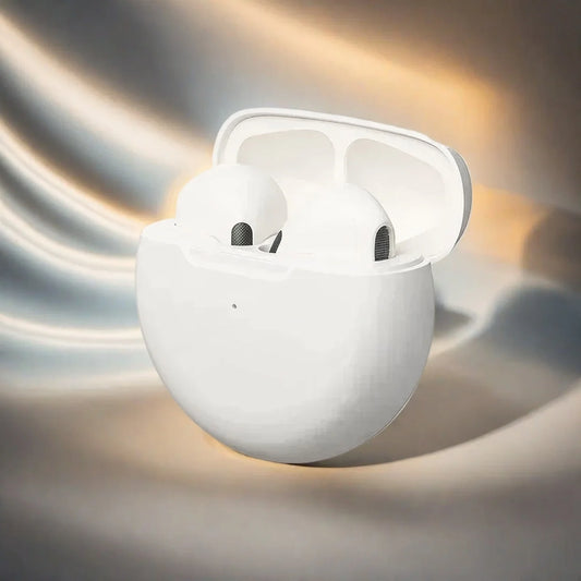 Pro 6 TWS Bluetooth Earbuds – Stereo Sound with Charging Case - 1