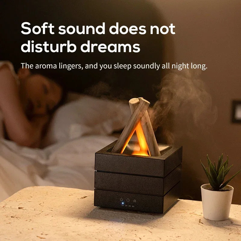 Flame Aroma Diffuser Humidifier - USB RGB Desktop - 4