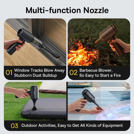 Portable Wireless Car Vacuum – 4-in-1 Handheld Cleaner for Home & Auto - 1