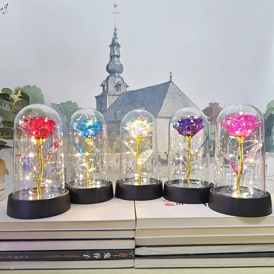 Galaxy Eternal Rose – Preserved Flower in Glass Dome - 1