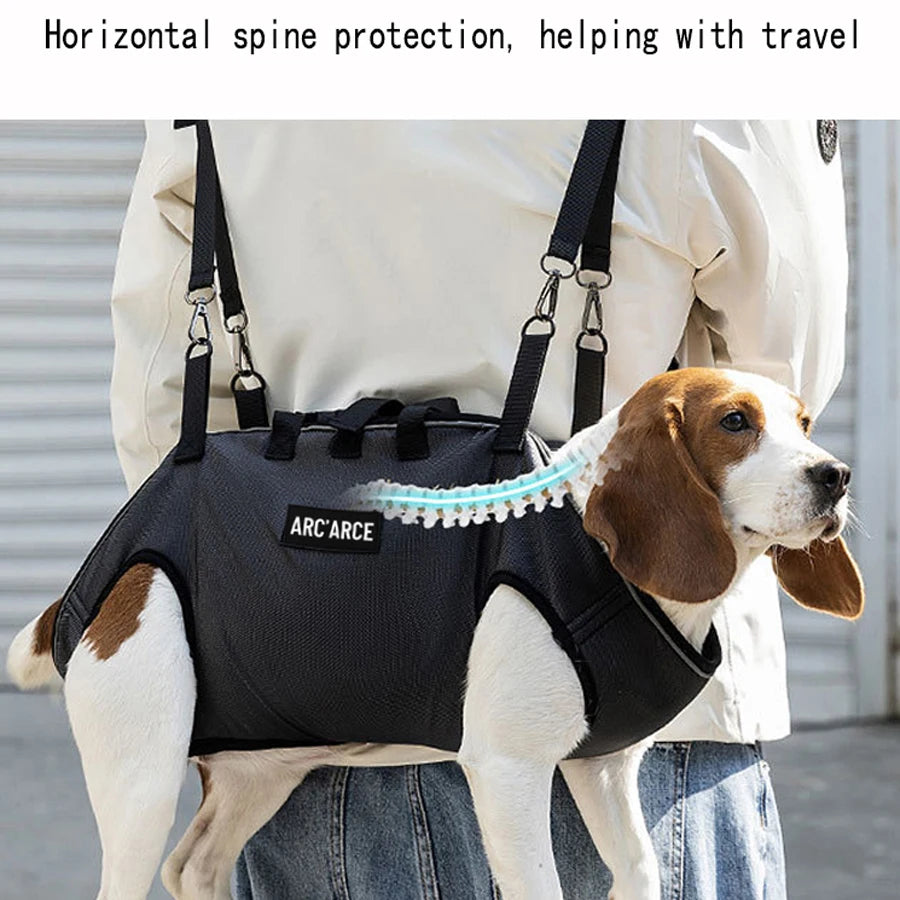 Portable Dog Backpack – Double-Shoulder Pet Carrier with Crossbody Strap - 3