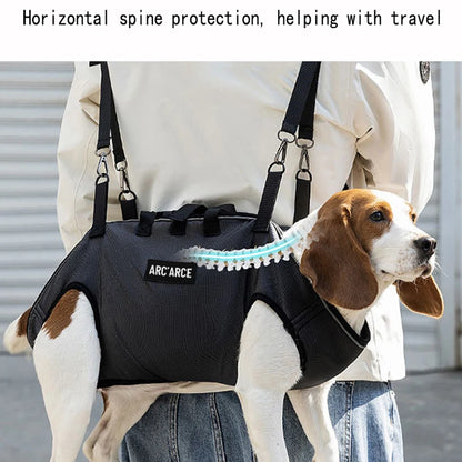 Portable Dog Backpack – Double-Shoulder Pet Carrier with Crossbody Strap - 3