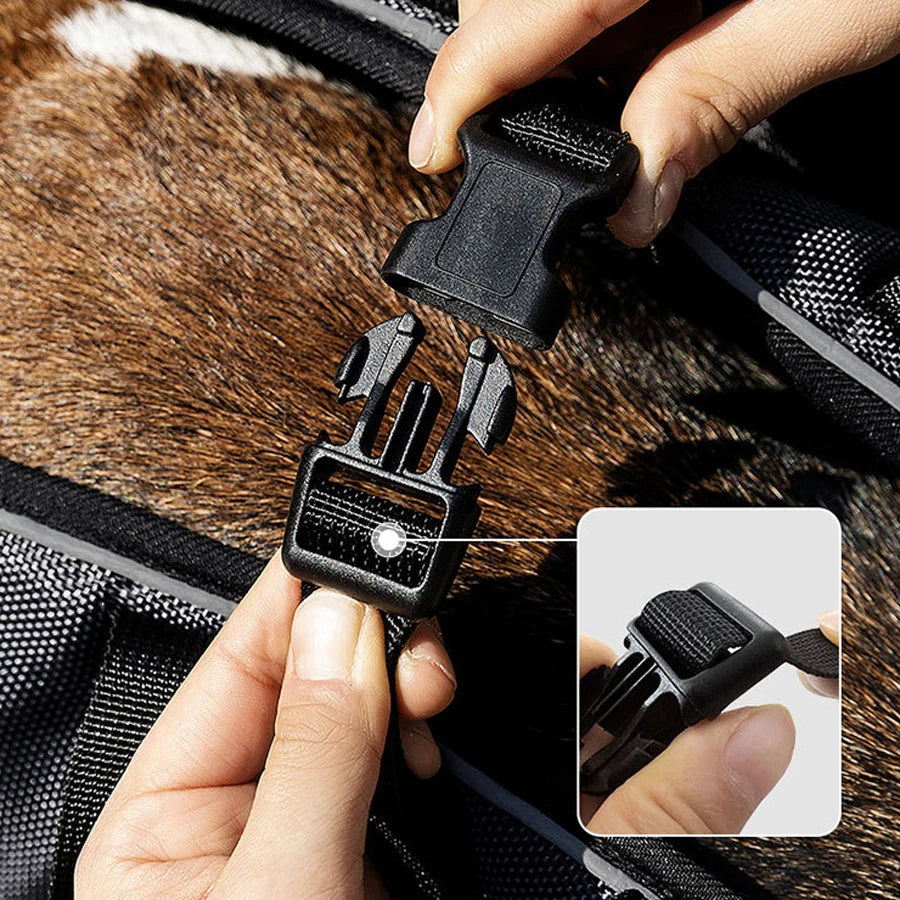 Portable Dog Backpack – Double-Shoulder Pet Carrier with Crossbody Strap - 6