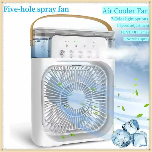 Compact Air Cooler – 3-in-1 Cooling, Humidifying & Night Light - 1